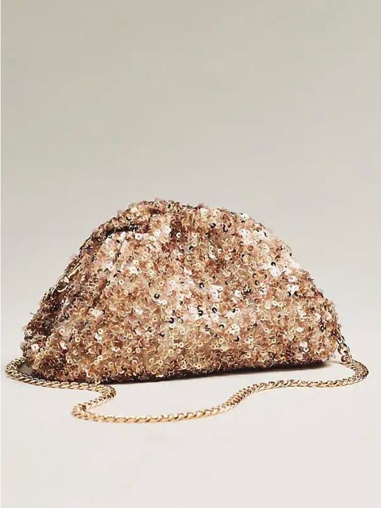 Anthropologie Handbags - Anthropologie Maeve Sequin Slouchy Clutch